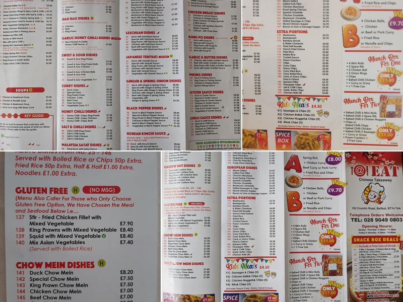 @EAT Chinese takeaway Menu