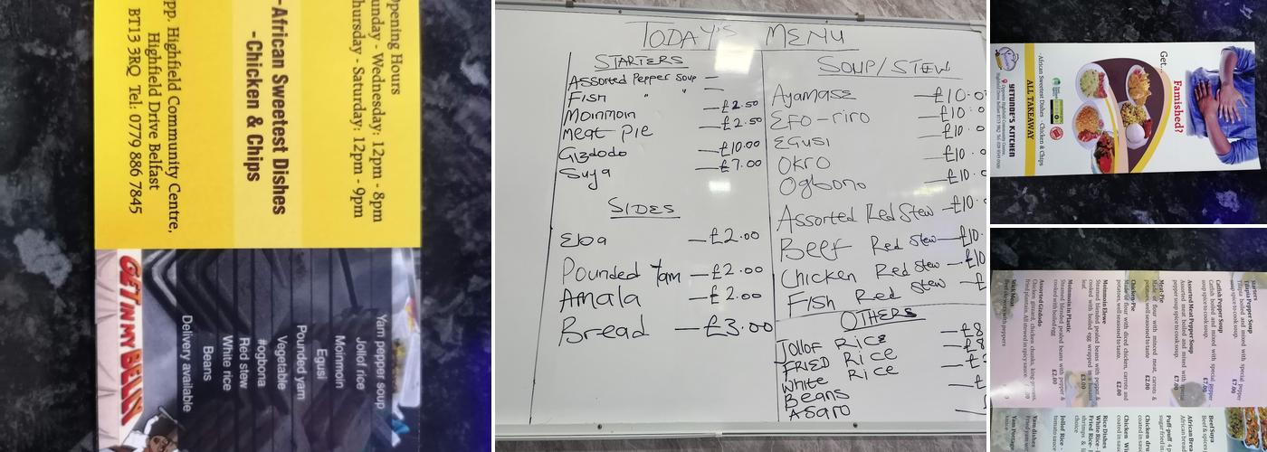 Yetunde's Kitchen Menu