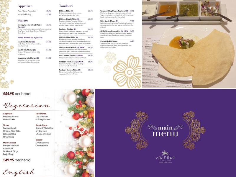 The Viceroy Duffield Menu