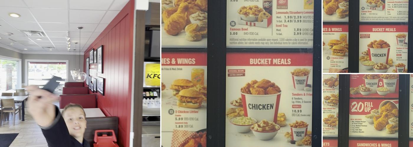 KFC Menu