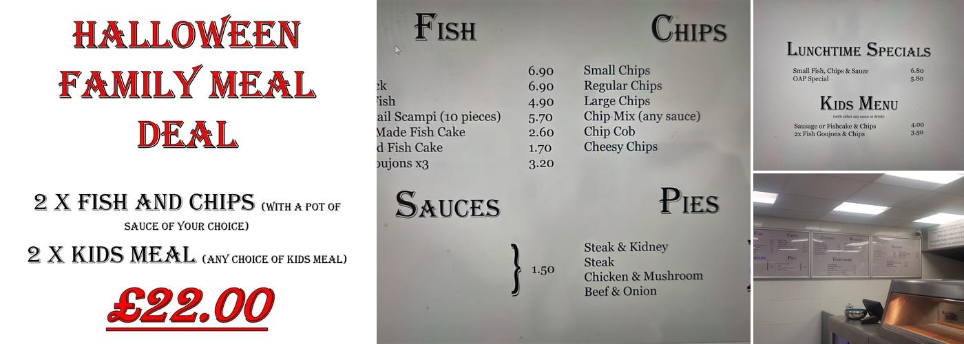 Duffield Fish and Chips Menu