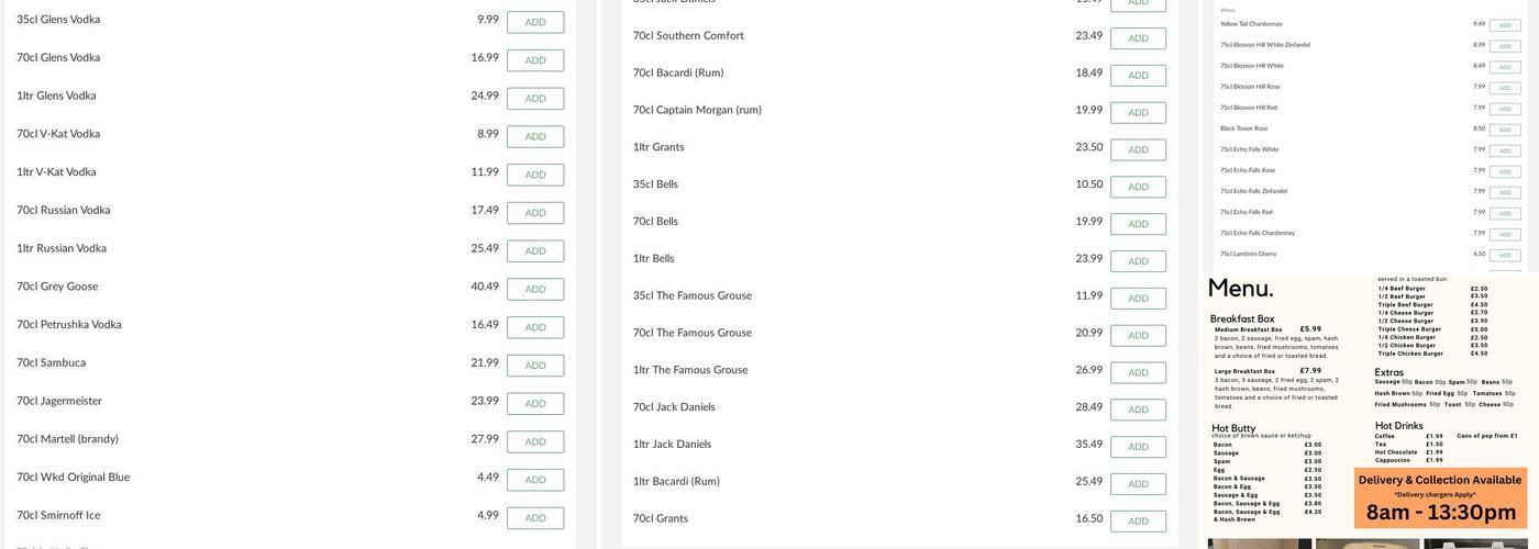 Sultan Tandoori Menu