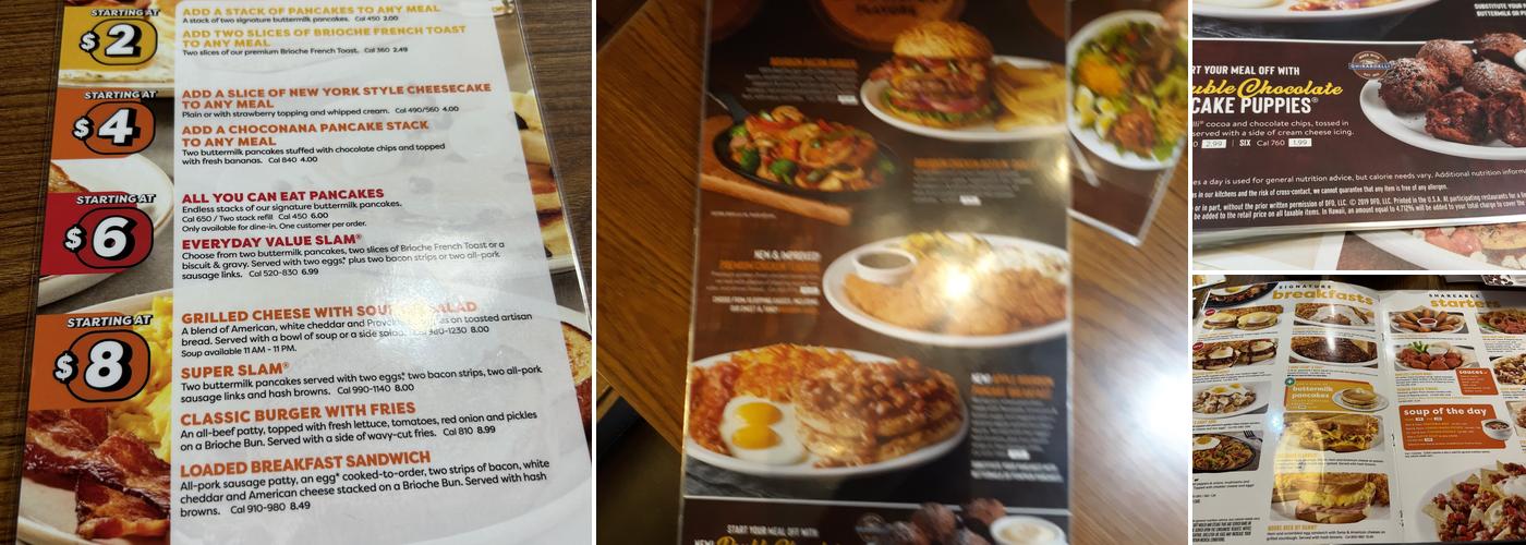 Denny's Menu