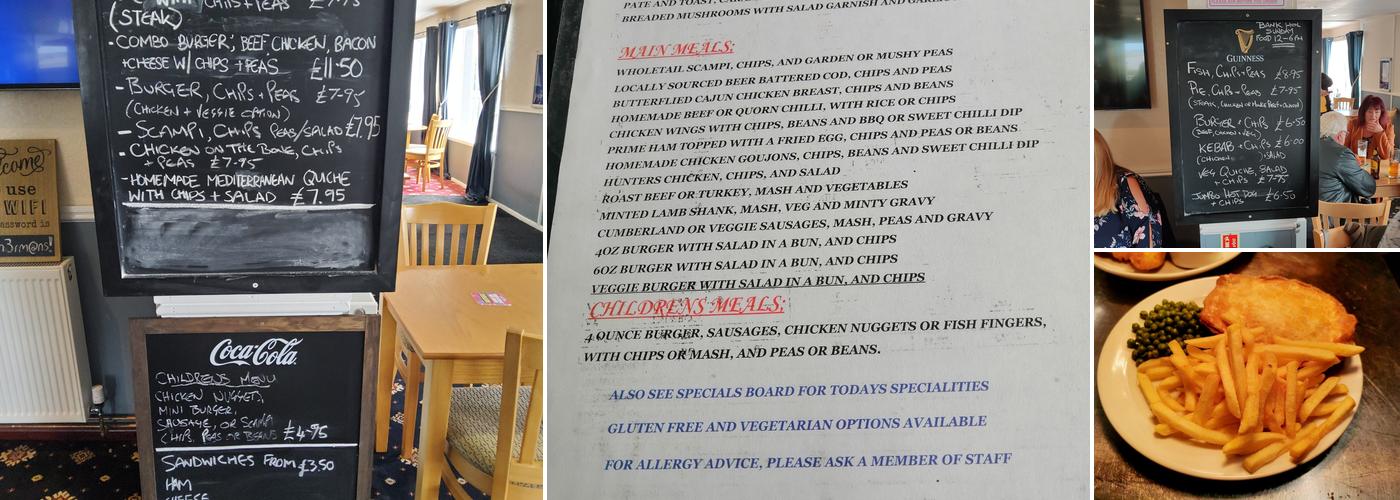 The Fishermans Inn Menu