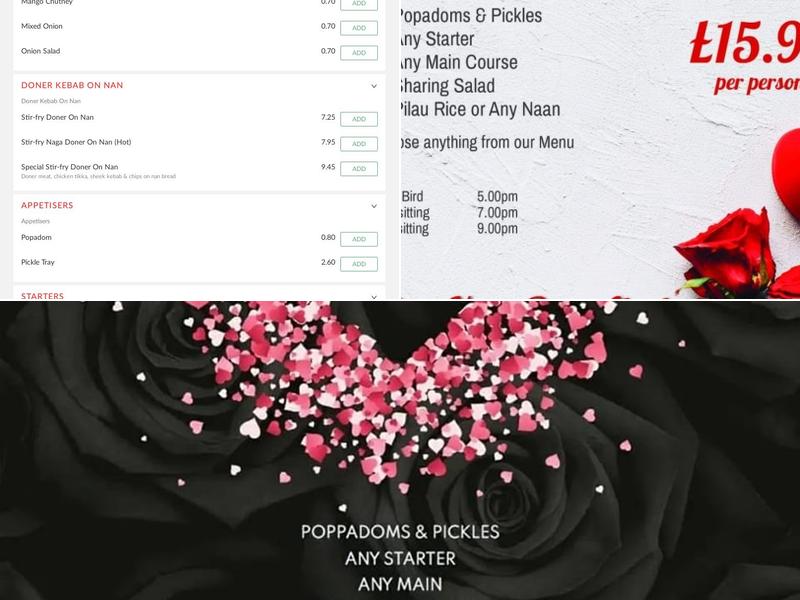 Masala Doncaster Menu