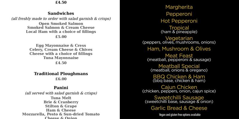 The Case is Altered Menu