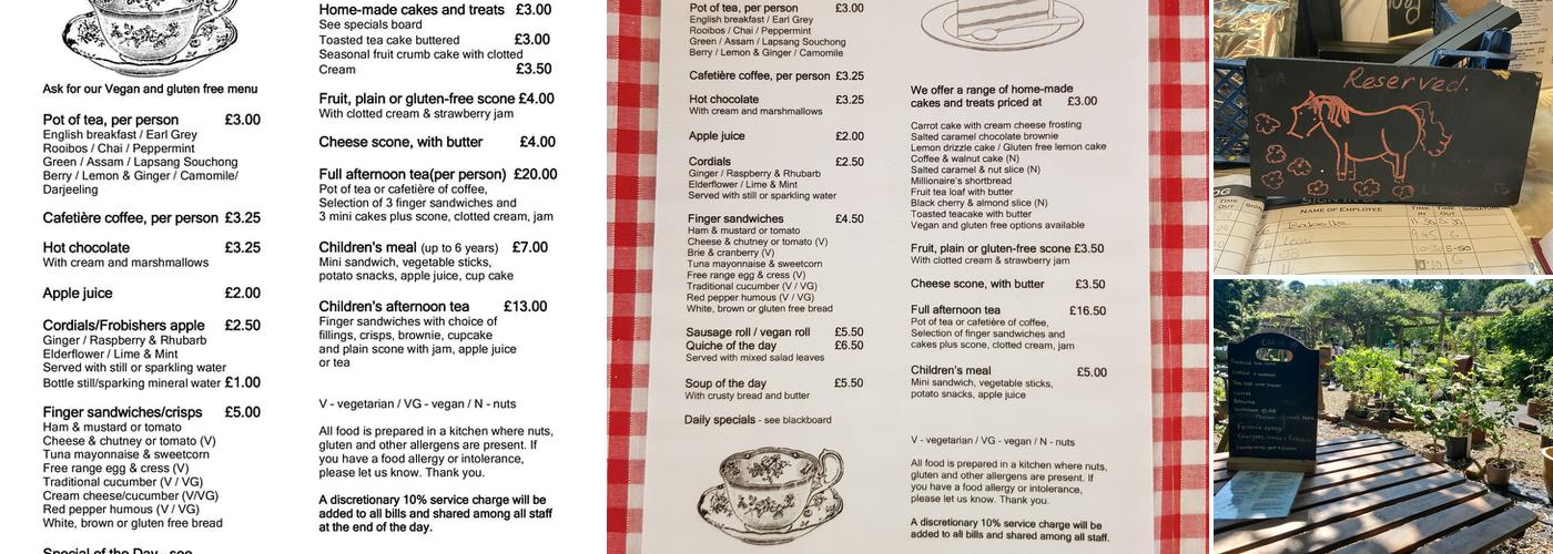 Little Heath Tea Room Menu