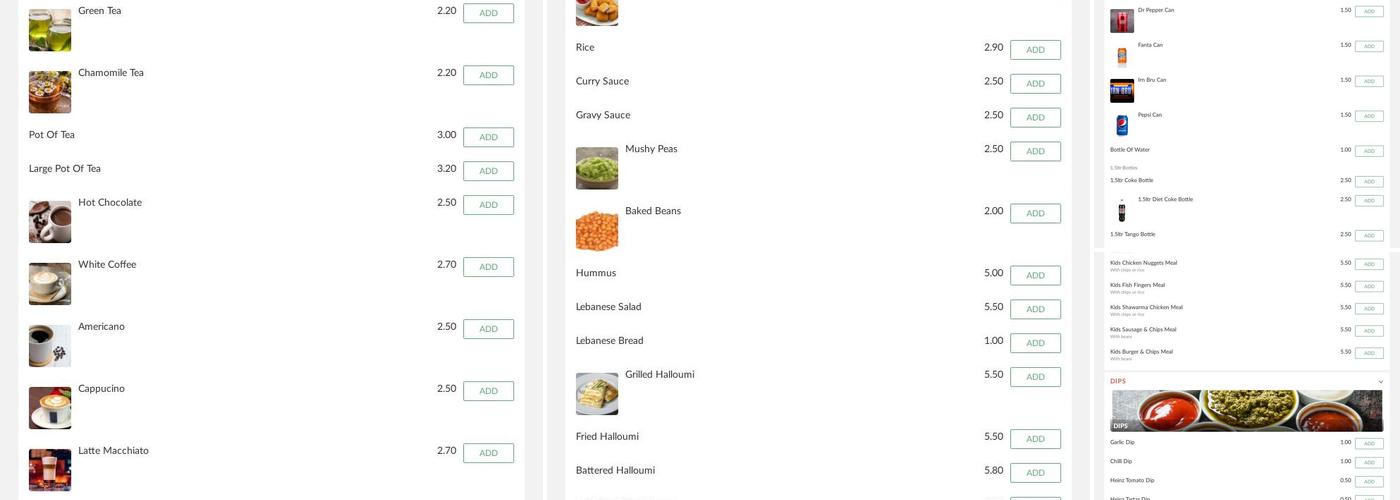 Castlegate Fish & Chip Restaurant Menu