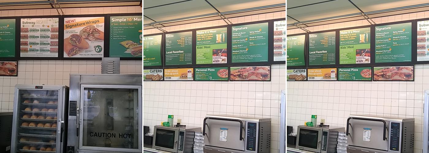Subway Menu