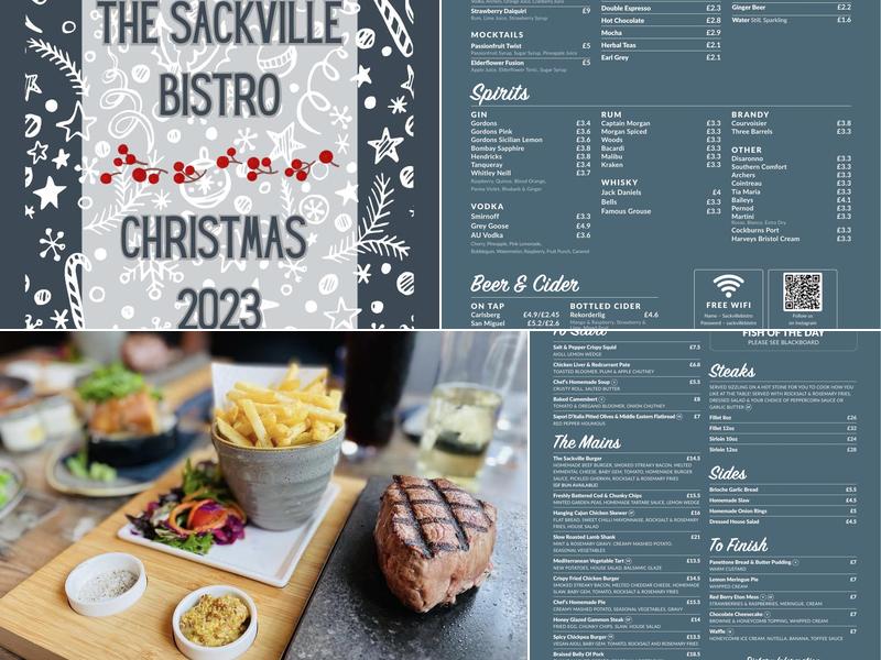 The Sackville Bistro Menu