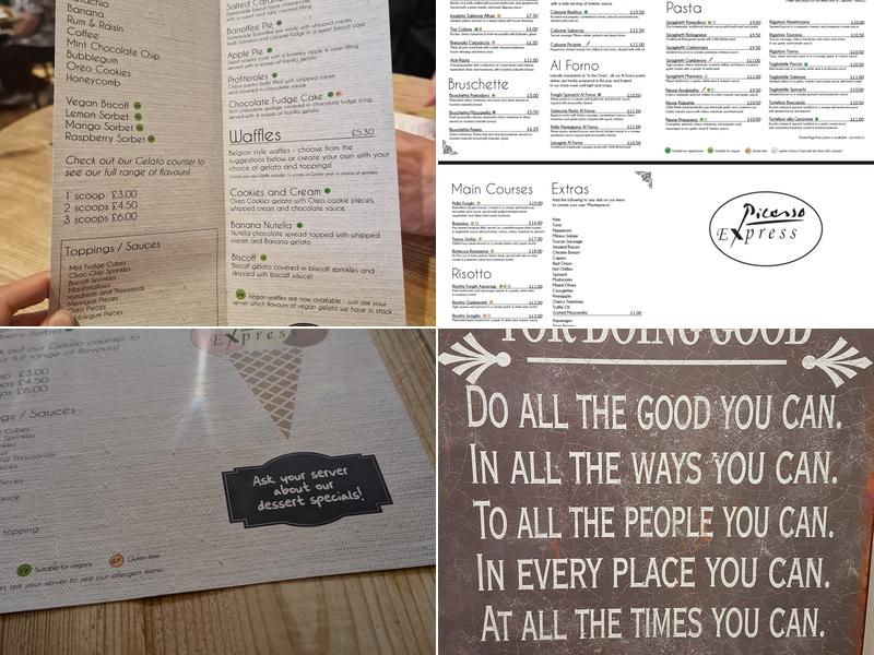 Picasso Express Ltd Menu