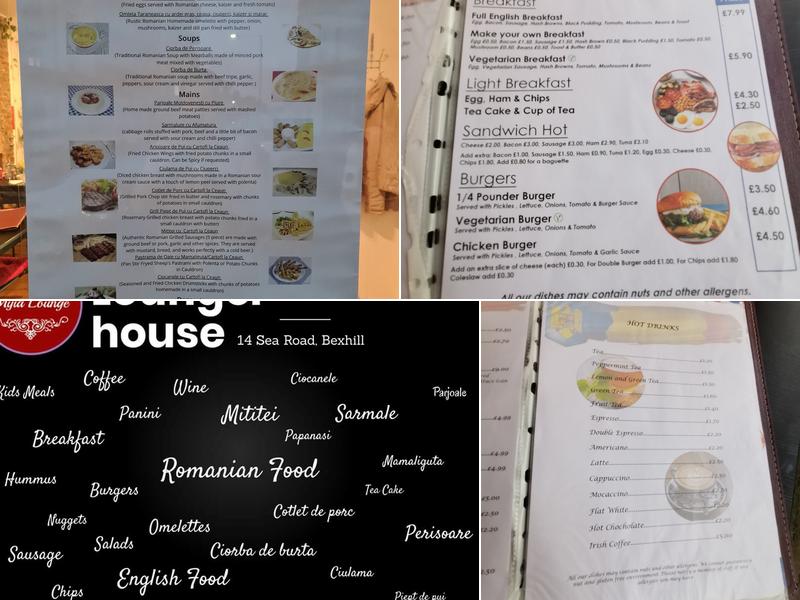 Myia Lounge Menu