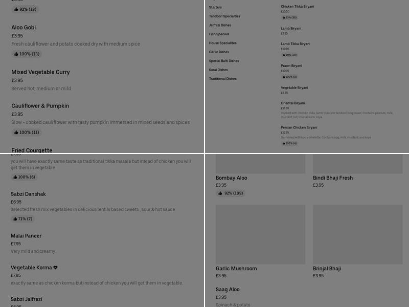 Jalsha Tandoori 2 Menu