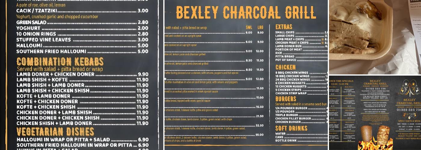 BEXLEY CHARCOAL GRILL Menu