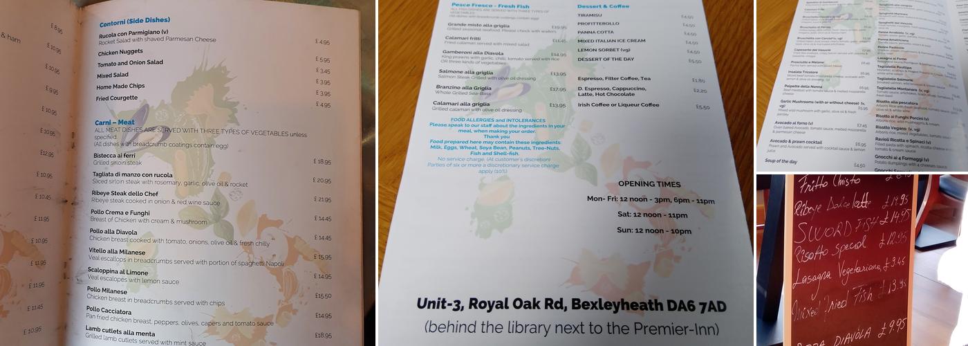 Il Vesuvio Restaurant and Pizzeria Menu