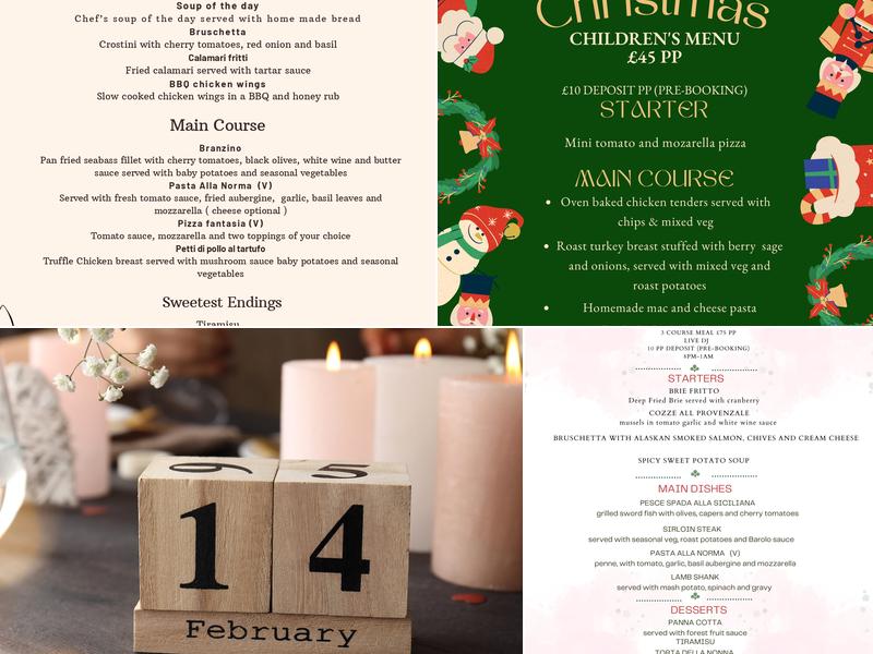 Glasshouse Bexleyheath Menu