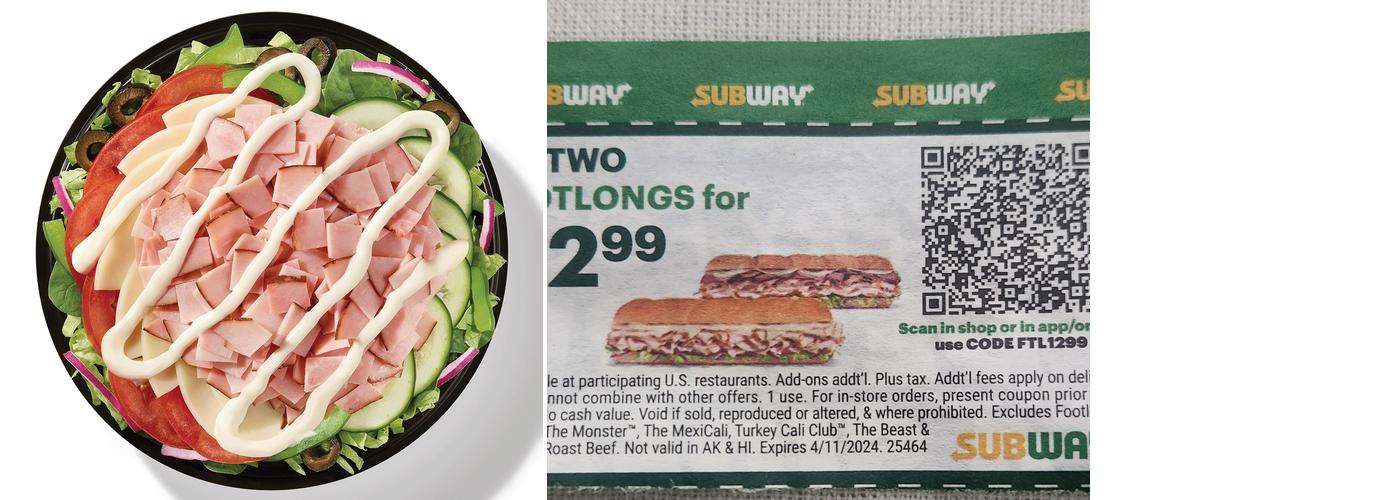 Subway Menu