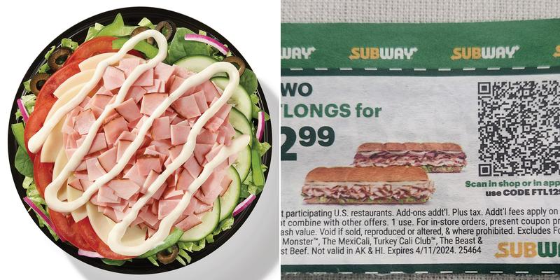Subway Menu