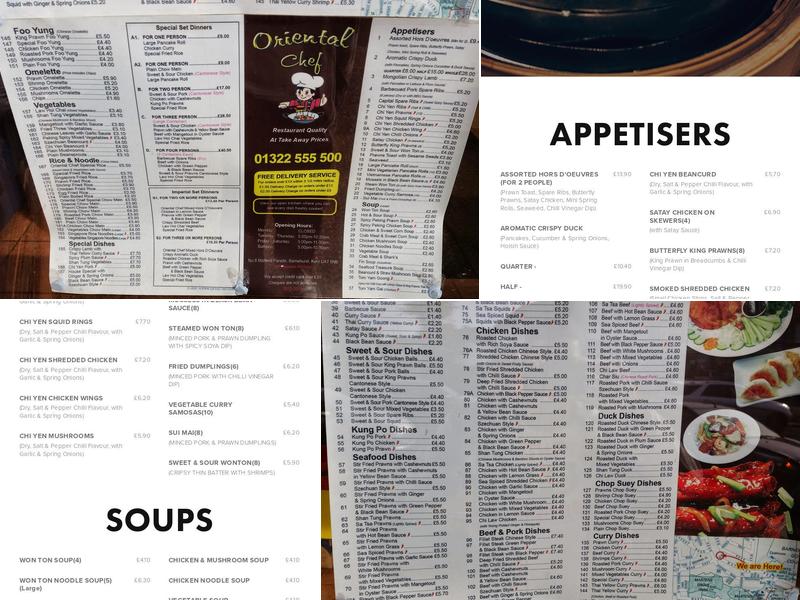 Oriental Chef Menu