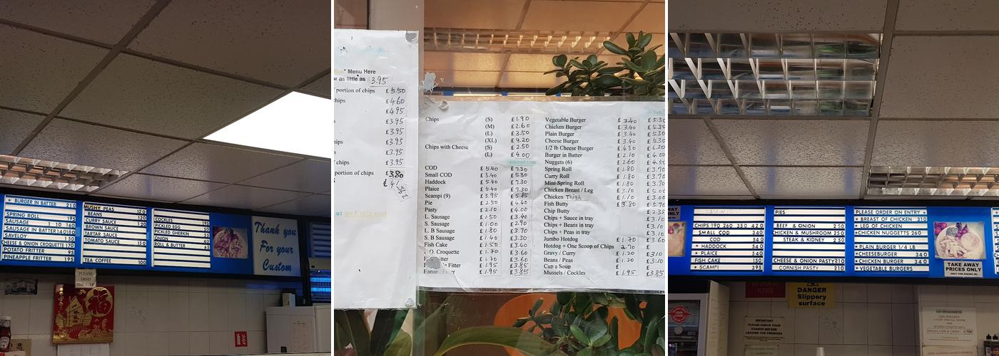 Market Square Fish Bar Menu