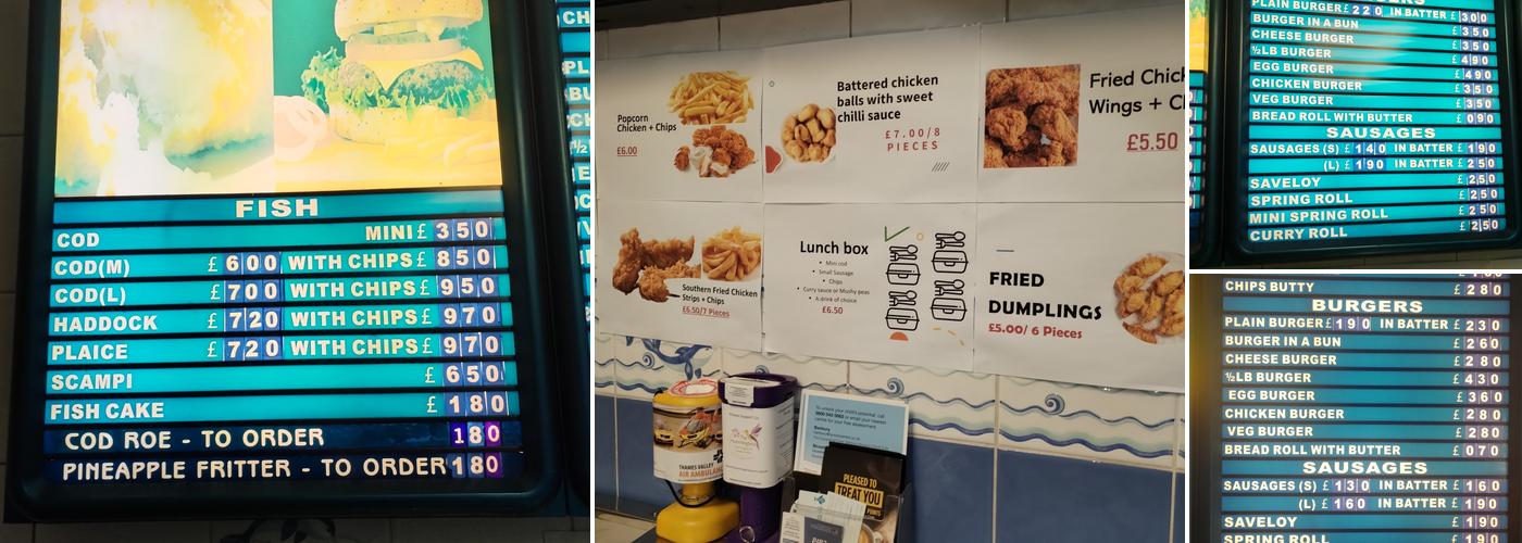 The Two Sisters Menu