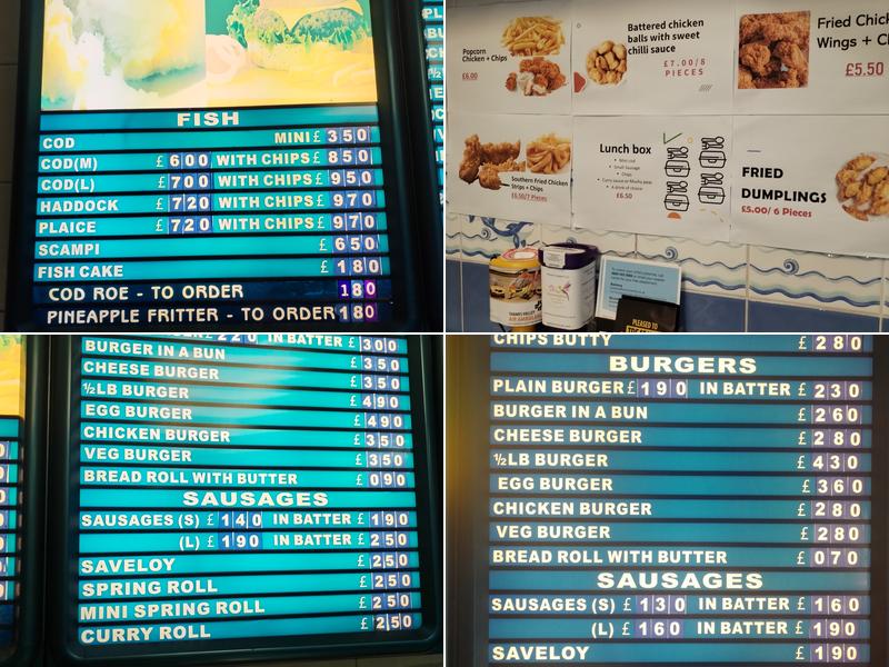 The Two Sisters Menu