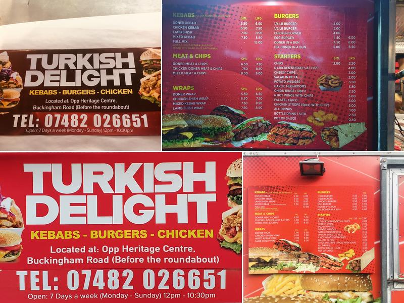 Turkish delight Menu