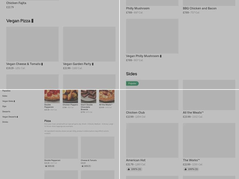 Papa Johns Pizza Menu