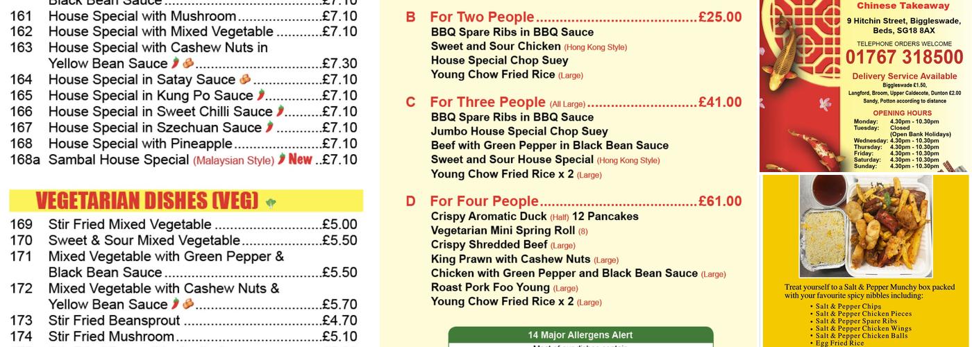 Jumbo Chinese Takeaway Menu