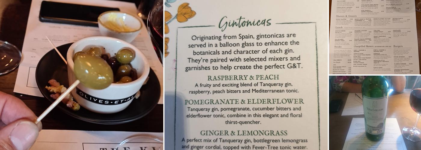 The King's Head Menu