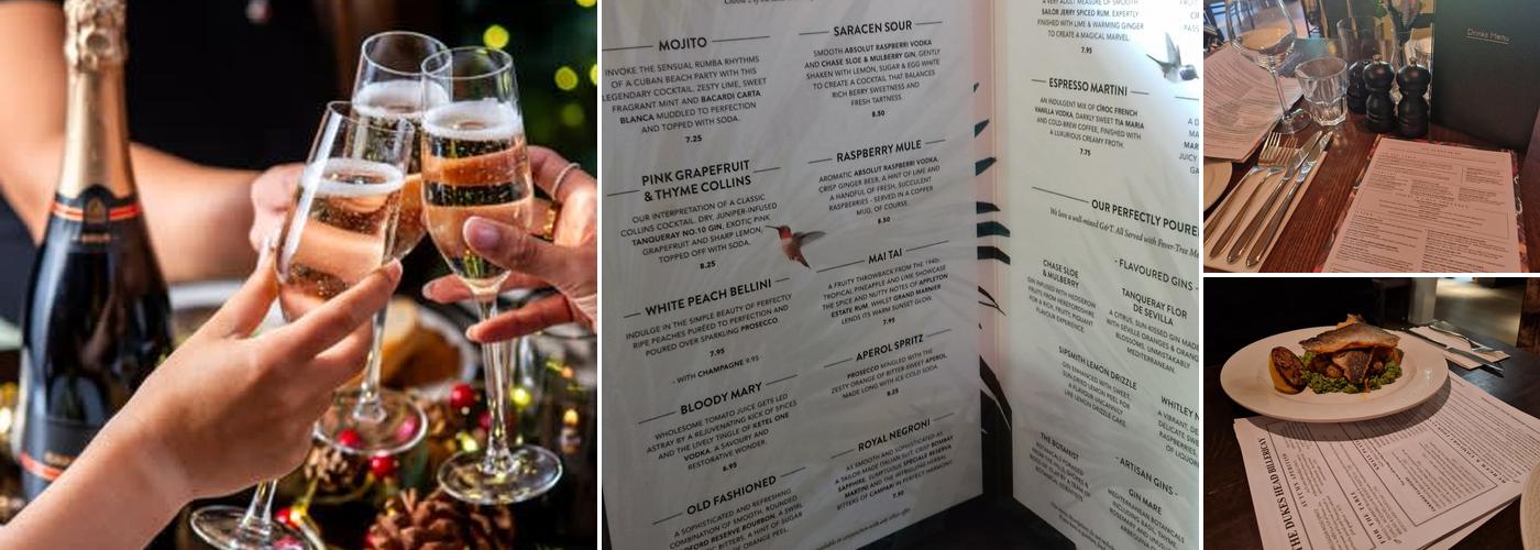 Dukes Head Billericay Menu