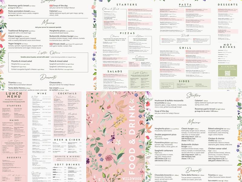 Wildwood Menu