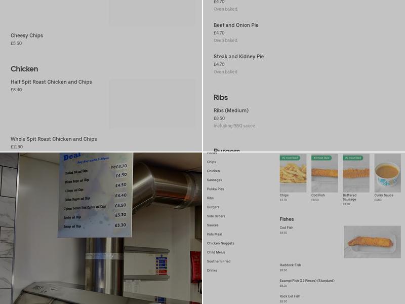 Billericay Fish & Chips Menu