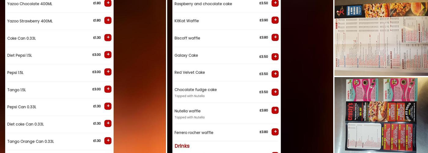 Crustys Newcastle Menu