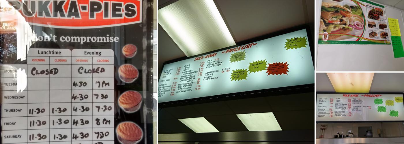 Chip Off the Old Block Menu