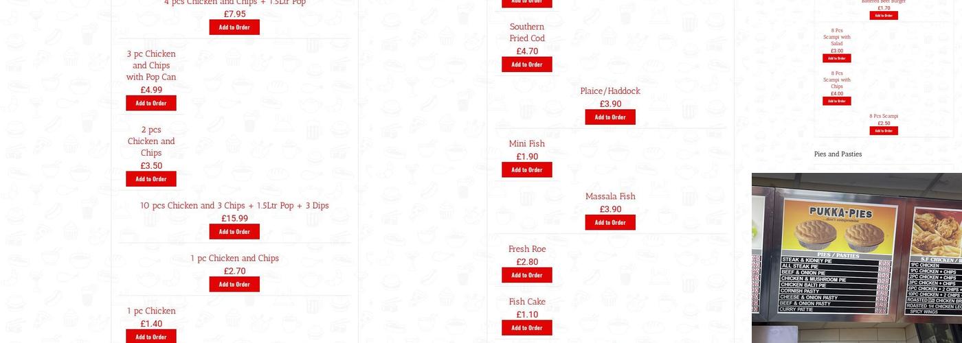 Gill's High Street Fish Bar Menu