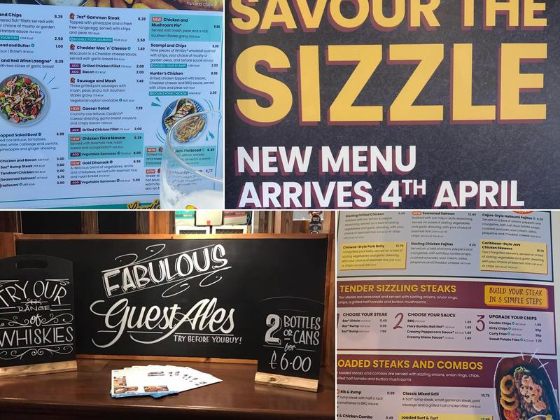 The Elisabeth Arms Menu