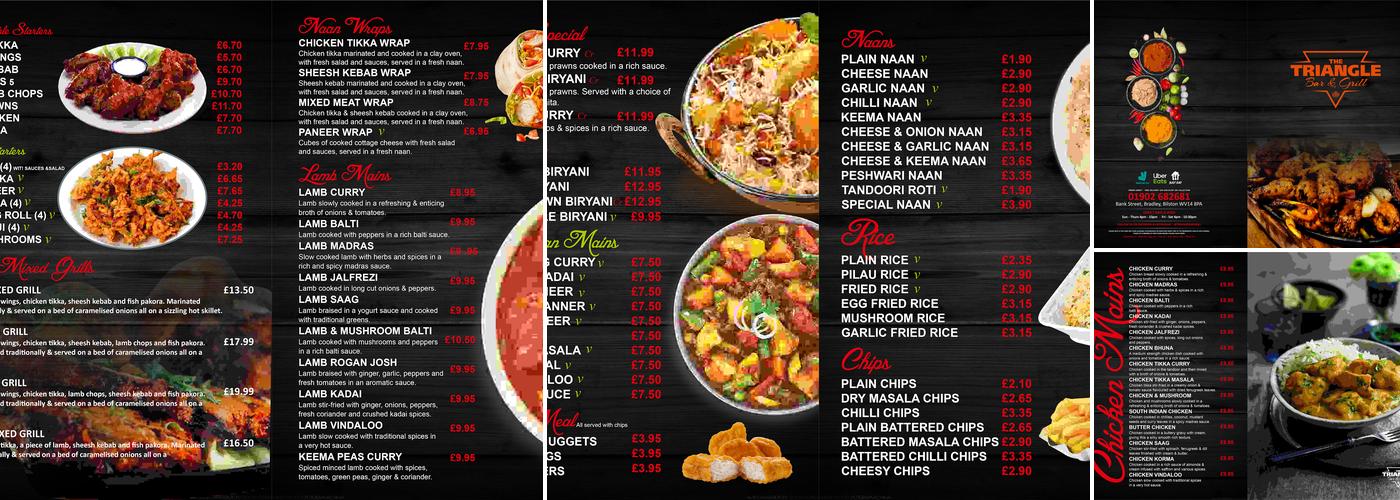 Triangle Bar & Grill Menu