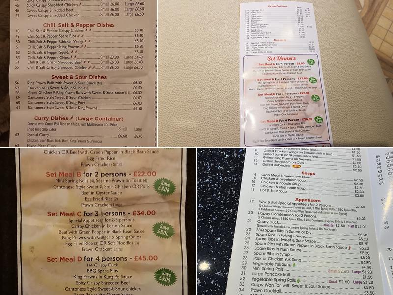 Wok & Roll Menu