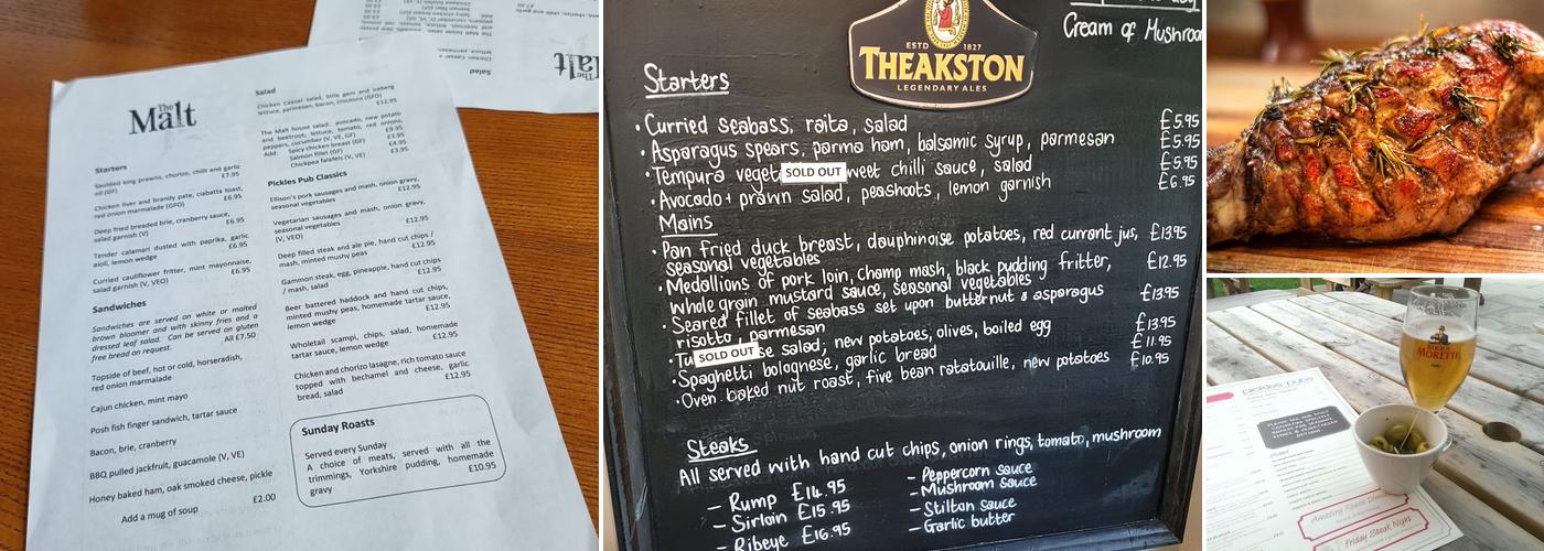 The Malt Menu