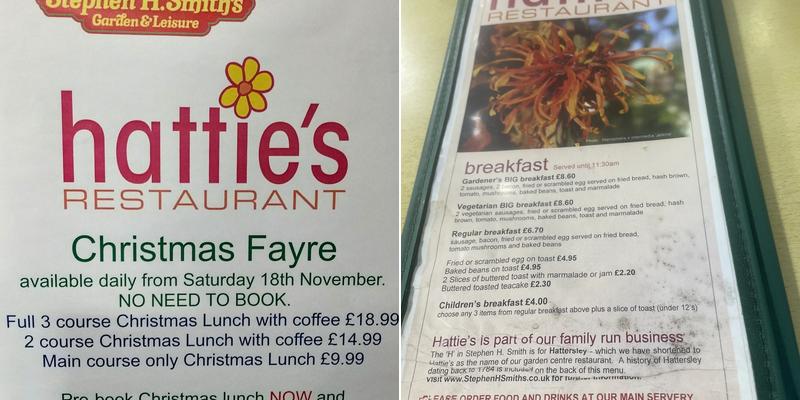 Hattie's Restaurant Menu