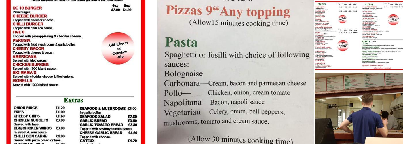 Mama's Pizza Bingley Menu