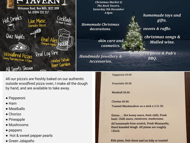 Rock Tavern Menu