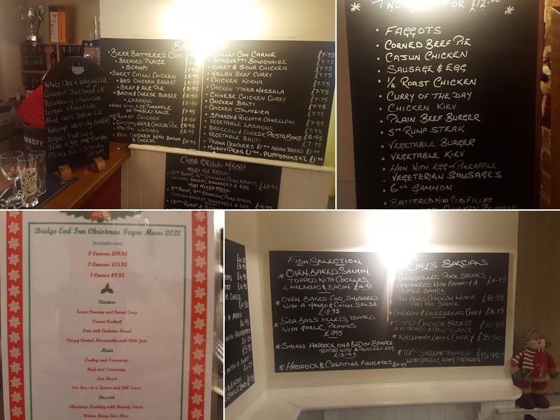 The Bridgend Inn Menu