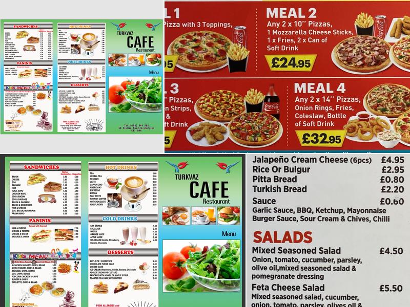 La Turkvaz Pizzeria Menu