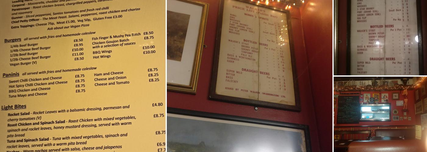 Gallaghers Traditional Pub Menu
