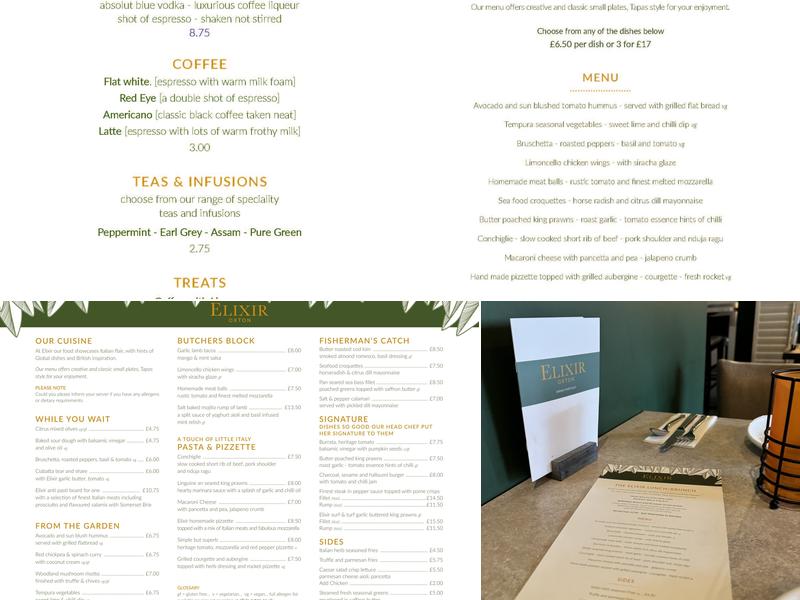 Elixir Oxton Menu