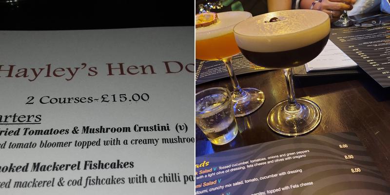 Nyx Sports Bar & Grill Menu