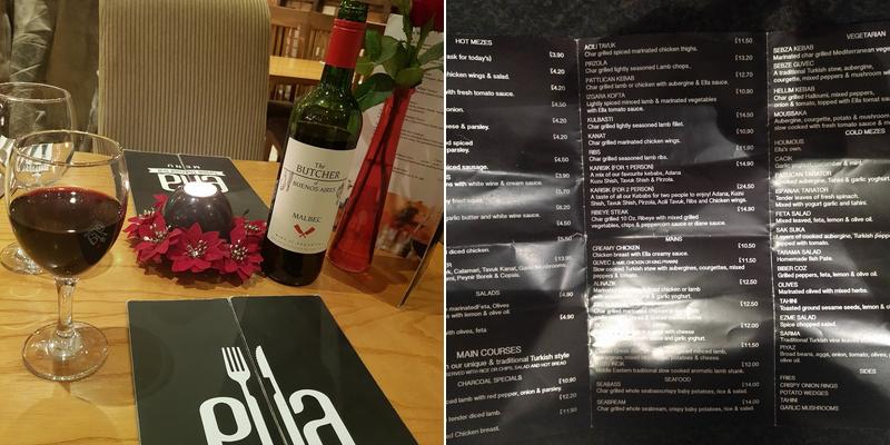 Ella Grill Turkish Restaurant Menu