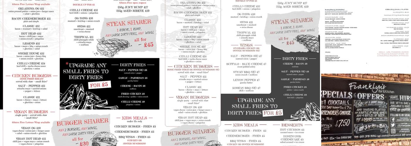 Franklyn's Bar & Kitchen Menu